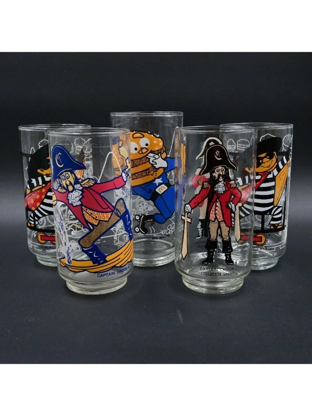 Mcdonalds Captain Crook, Hamburglar, Big Mac Mayor McCheese Police Bundle Of 5